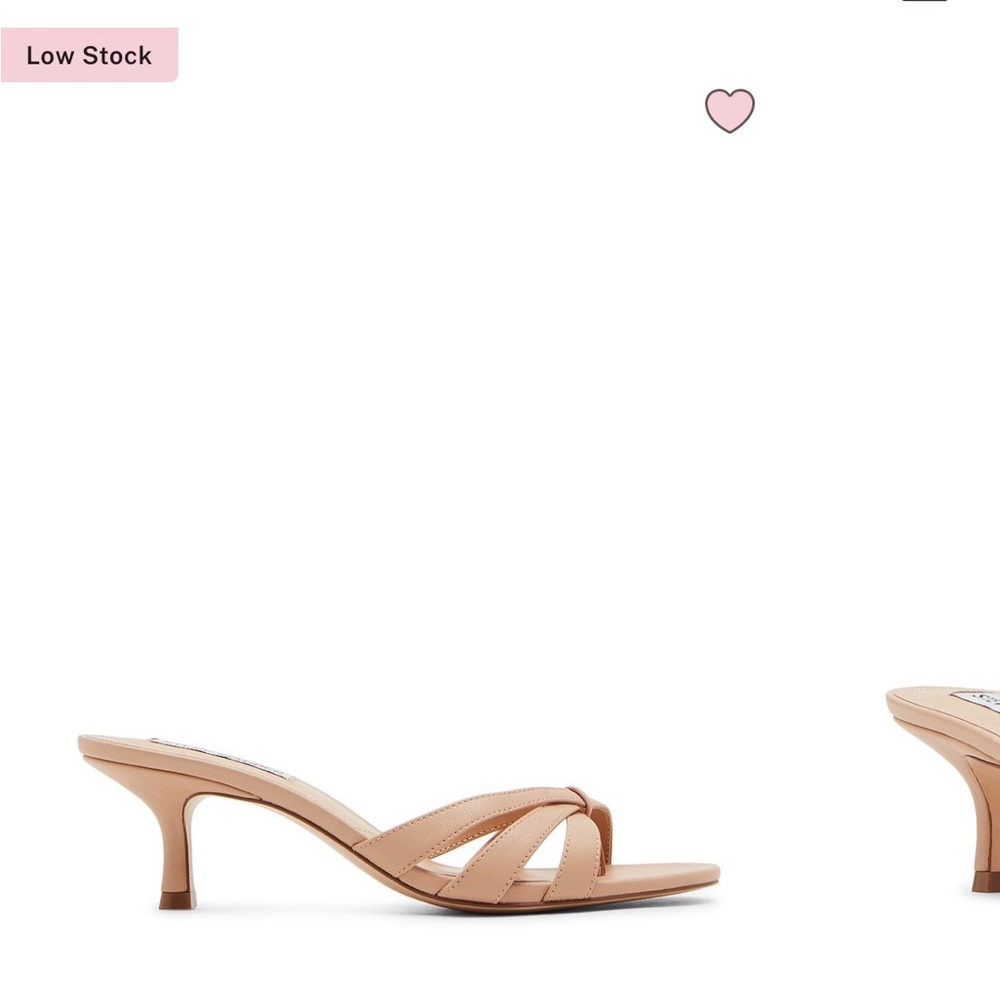NWB Steve Madden Tan Strappy Kitten Heels